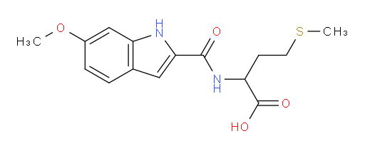 2-[(6-methoxy-1H-indol-2-yl)formamido]-4-(methylsulfanyl)butanoic acid