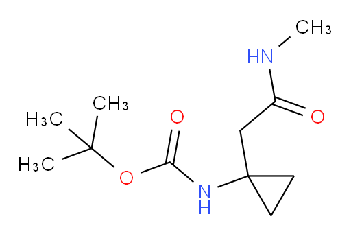 tert-butyl N-{1-[(methylcarbamoyl)methyl]cyclopropyl}carbamate