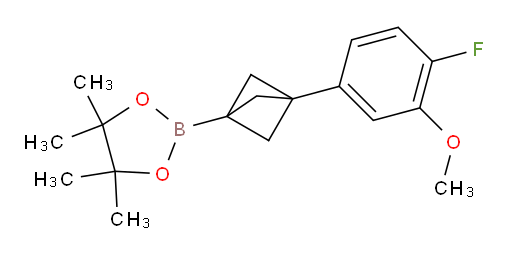 2-[3-(4-fluoro-3-methoxyphenyl)bicyclo[1.1.1]pentan-1-yl]-4,4,5,5-tetramethyl-1,3,2-dioxaborolane