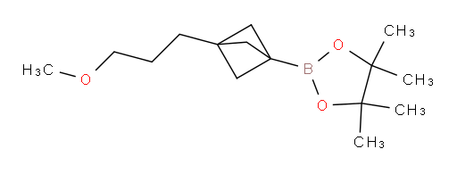 2-[3-(3-methoxypropyl)bicyclo[1.1.1]pentan-1-yl]-4,4,5,5-tetramethyl-1,3,2-dioxaborolane