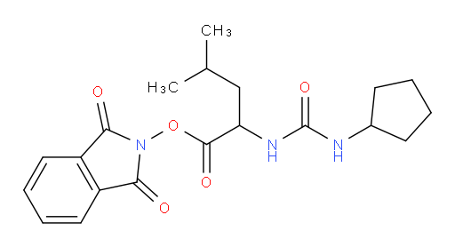 1,3-dioxo-2,3-dihydro-1H-isoindol-2-yl 2-[(cyclopentylcarbamoyl)amino]-4-methylpentanoate