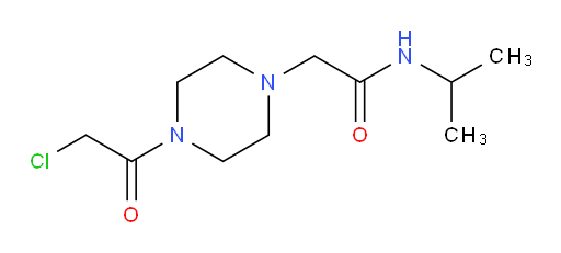2-[4-(2-chloroacetyl)piperazin-1-yl]-N-(propan-2-yl)acetamide