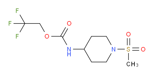 2,2,2-trifluoroethyl N-(1-methanesulfonylpiperidin-4-yl)carbamate