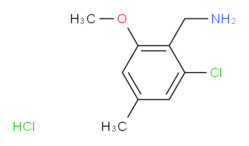 1-(2-chloro-6-methoxy-4-methylphenyl)methanamine hydrochloride