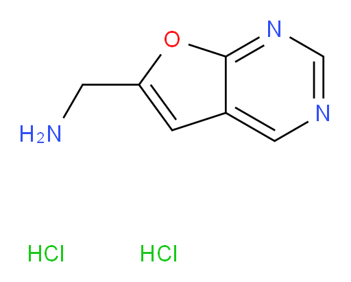 1-{furo[2,3-d]pyrimidin-6-yl}methanamine dihydrochloride