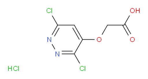 2-[(3,6-dichloropyridazin-4-yl)oxy]acetic acid hydrochloride