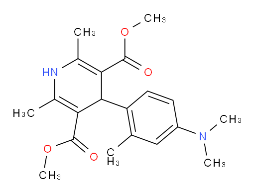 3,5-dimethyl 4-[4-(dimethylamino)-2-methylphenyl]-2,6-dimethyl-1,4-dihydropyridine-3,5-dicarboxylate