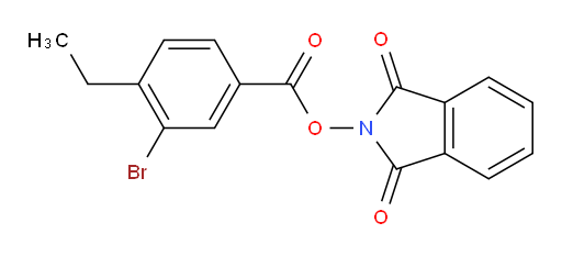 1,3-dioxo-2,3-dihydro-1H-isoindol-2-yl 3-bromo-4-ethylbenzoate