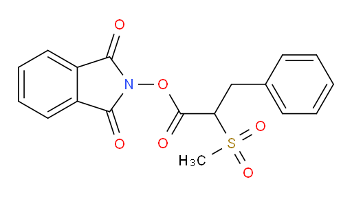 1,3-dioxo-2,3-dihydro-1H-isoindol-2-yl 2-methanesulfonyl-3-phenylpropanoate