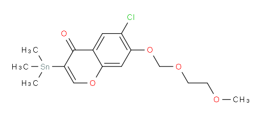 6-chloro-7-((2-methoxyethoxy)methoxy)-3-(trimethylstannyl)-4H-chromen-4-one