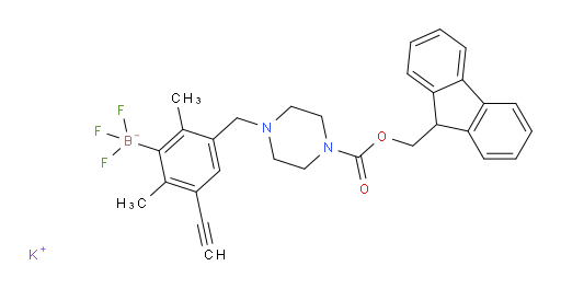 potassium {3-ethynyl-5-[(4-{[(9H-fluoren-9-yl)methoxy]carbonyl}piperazin-1-yl)methyl]-2,6-dimethylphenyl}trifluoroboranuide