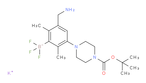 potassium [3-(aminomethyl)-5-{4-[(tert-butoxy)carbonyl]piperazin-1-yl}-2,6-dimethylphenyl]trifluoroboranuide