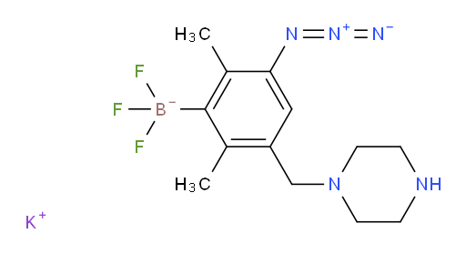 potassium {3-azido-2,6-dimethyl-5-[(piperazin-1-yl)methyl]phenyl}trifluoroboranuide