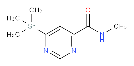 N-methyl-6-(trimethylstannyl)pyrimidine-4-carboxamide