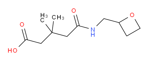 3,3-dimethyl-4-{[(oxetan-2-yl)methyl]carbamoyl}butanoic acid