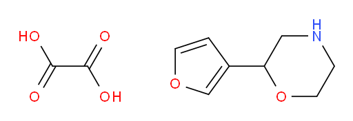 2-(furan-3-yl)morpholine, oxalic acid