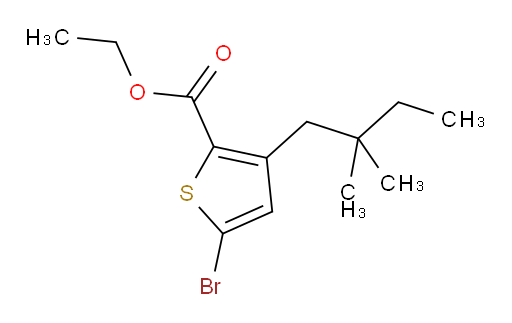 ethyl 5-bromo-3-(2,2-dimethylbutyl)thiophene-2-carboxylate