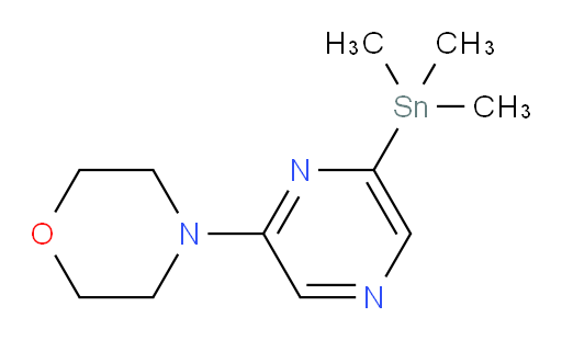 4-(6-(trimethylstannyl)pyrazin-2-yl)morpholine