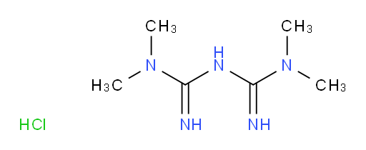 1-(N',N'-dimethylcarbamimidamido)-N,N-dimethylmethanimidamide hydrochloride