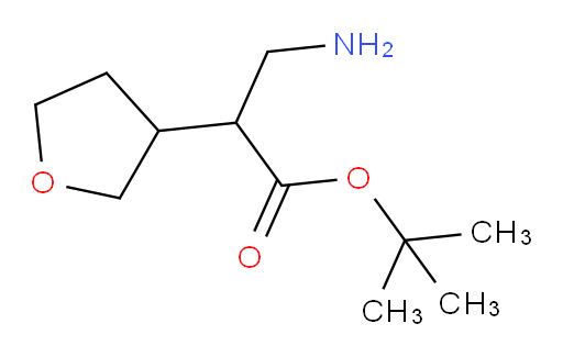 tert-butyl 3-amino-2-(oxolan-3-yl)propanoate