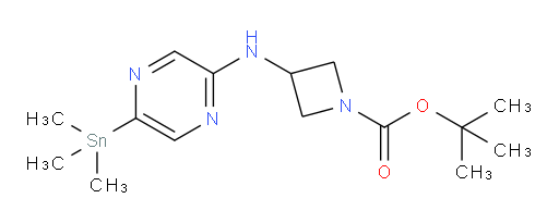 tert-butyl 3-((5-(trimethylstannyl)pyrazin-2-yl)amino)azetidine-1-carboxylate