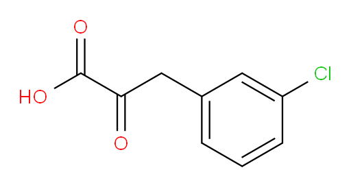 3-(3-chlorophenyl)-2-oxopropanoic acid