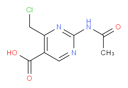 4-(chloromethyl)-2-acetamidopyrimidine-5-carboxylic acid