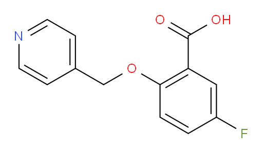 5-fluoro-2-[(pyridin-4-yl)methoxy]benzoic acid