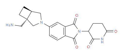 rac-5-[(1R,5S)-1-(aminomethyl)-3-azabicyclo[3.2.0]heptan-3-yl]-2-(2,6-dioxopiperidin-3-yl)-2,3-dihydro-1H-isoindole-1,3-dione
