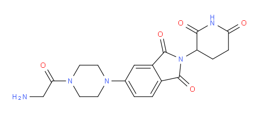 5-[4-(2-aminoacetyl)piperazin-1-yl]-2-(2,6-dioxopiperidin-3-yl)-2,3-dihydro-1H-isoindole-1,3-dione