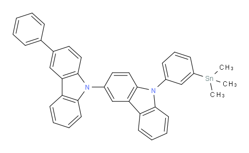 3'-phenyl-9-(3-(trimethylstannyl)phenyl)-9H-3,9'-bicarbazole