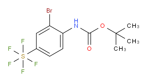 tert-butyl N-[2-bromo-4-(pentafluoro-lambda6-sulfanyl)phenyl]carbamate
