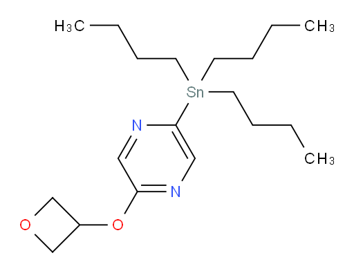 2-(oxetan-3-yloxy)-5-(tributylstannyl)pyrazine