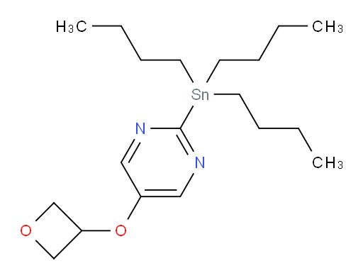 5-(oxetan-3-yloxy)-2-(tributylstannyl)pyrimidine