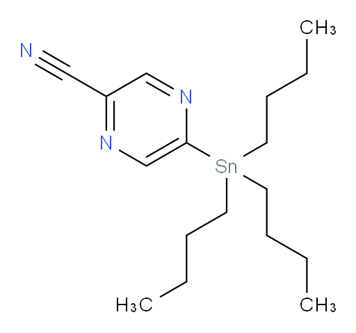 5-(tributylstannyl)pyrazine-2-carbonitrile