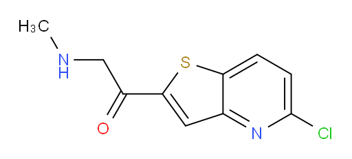 1-{5-chlorothieno[3,2-b]pyridin-2-yl}-2-(methylamino)ethan-1-one