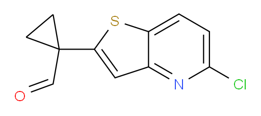 1-{5-chlorothieno[3,2-b]pyridin-2-yl}cyclopropane-1-carbaldehyde