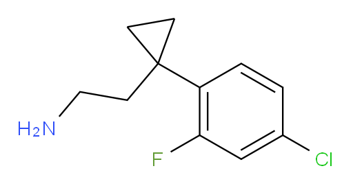 2-[1-(4-chloro-2-fluorophenyl)cyclopropyl]ethan-1-amine