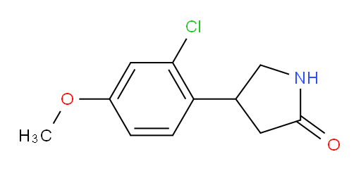 4-(2-chloro-4-methoxyphenyl)pyrrolidin-2-one
