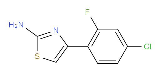 4-(4-chloro-2-fluorophenyl)-1,3-thiazol-2-amine