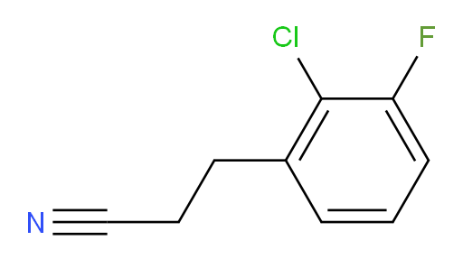 3-(2-chloro-3-fluorophenyl)propanenitrile