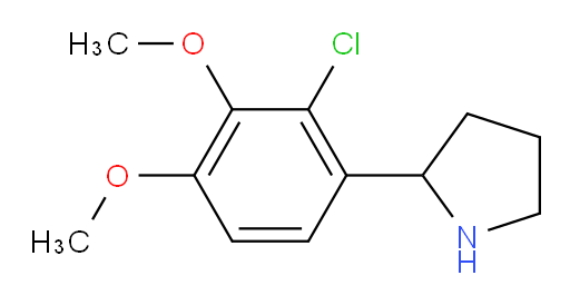 2-(2-chloro-3,4-dimethoxyphenyl)pyrrolidine