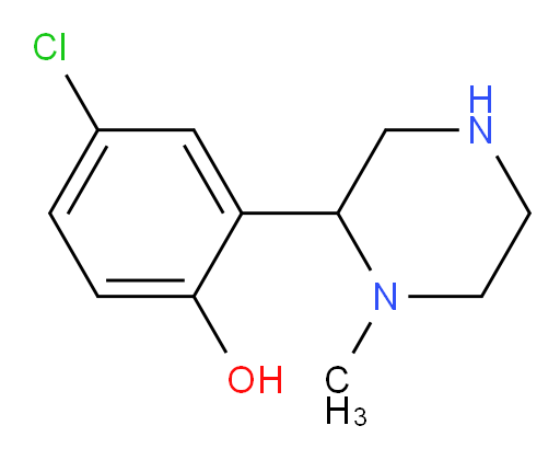 4-chloro-2-(1-methylpiperazin-2-yl)phenol