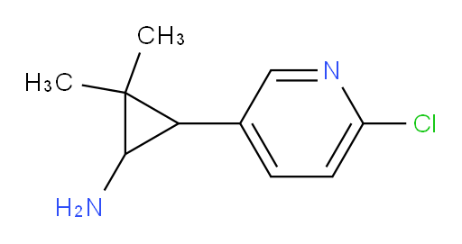 3-(6-chloropyridin-3-yl)-2,2-dimethylcyclopropan-1-amine