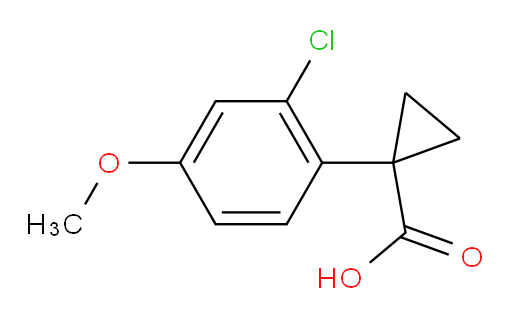 1-(2-chloro-4-methoxyphenyl)cyclopropane-1-carboxylic acid