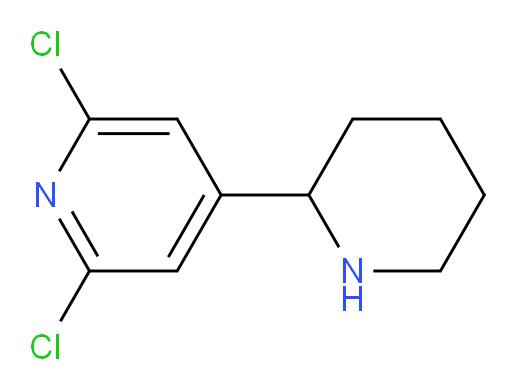 2,6-dichloro-4-(piperidin-2-yl)pyridine