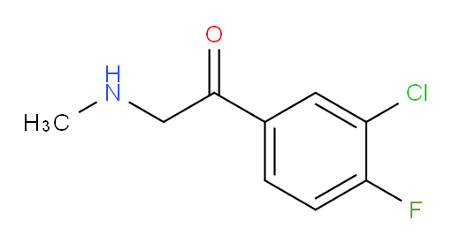 1-(3-chloro-4-fluorophenyl)-2-(methylamino)ethan-1-one
