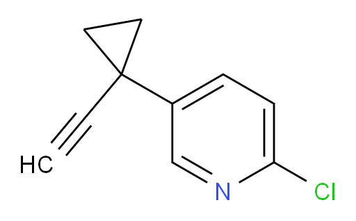 2-chloro-5-(1-ethynylcyclopropyl)pyridine