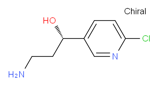 (1S)-3-amino-1-(6-chloropyridin-3-yl)propan-1-ol