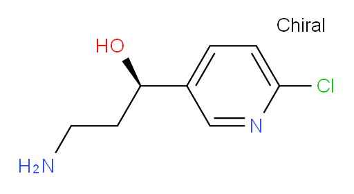 (1R)-3-amino-1-(6-chloropyridin-3-yl)propan-1-ol